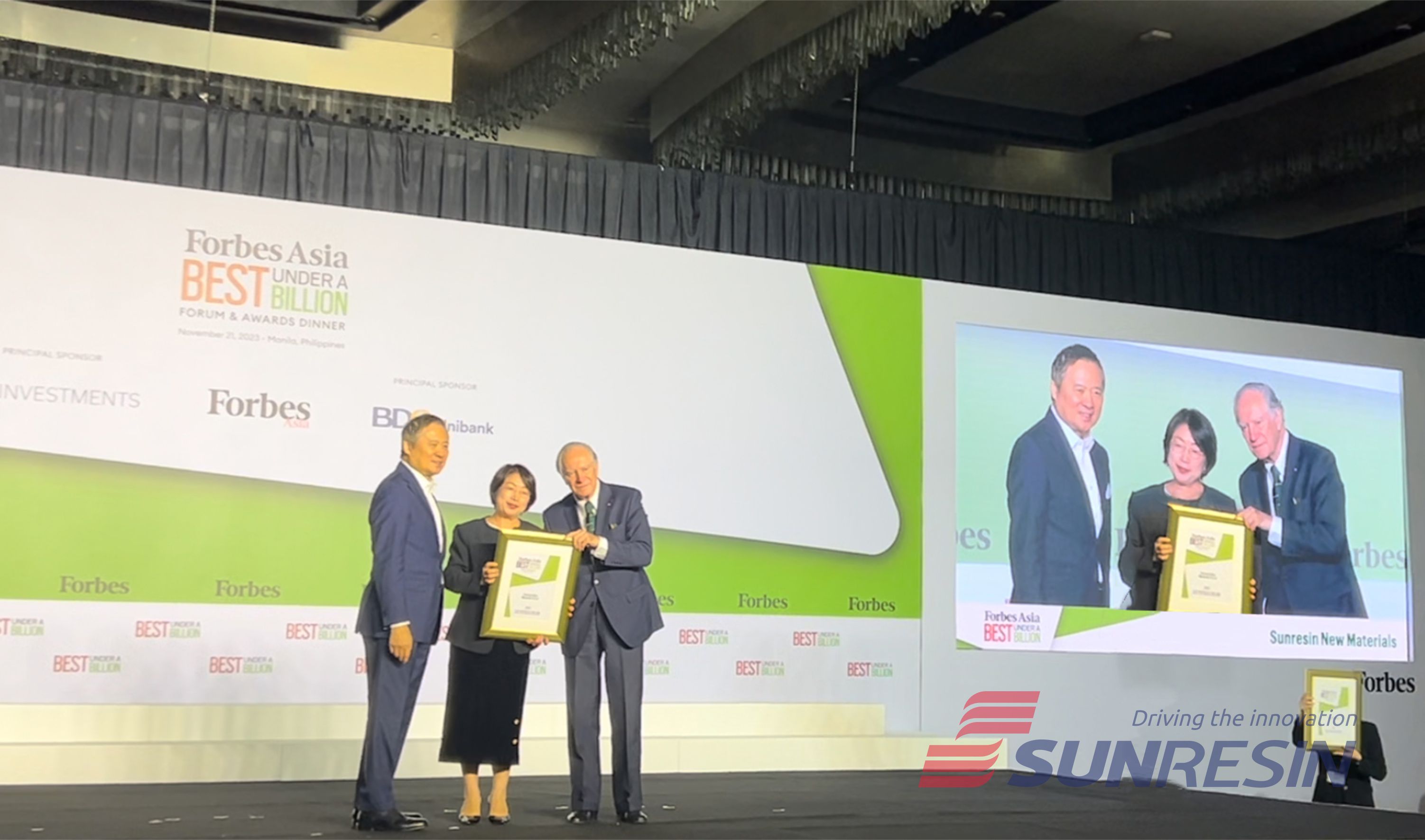 TG反波胆科技荣获2023年福布斯亚洲200强并受邀出席颁奖仪式